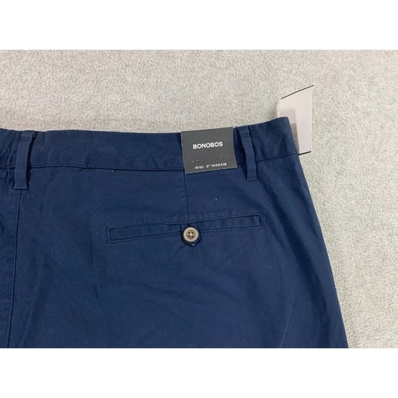 NWT Bonobos 9" Classic Cotton Chino Shorts (Men's Size 40) Blue - Picture 13 of 14